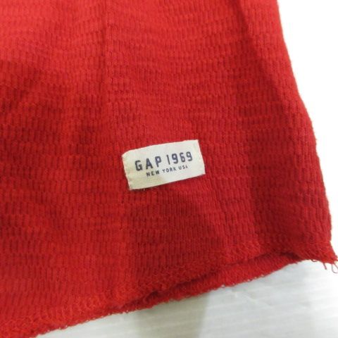 ギャップキッズ GAP KIDS 長袖 カットソー Tシャツ 140 赤 レッド ロンT 子供服