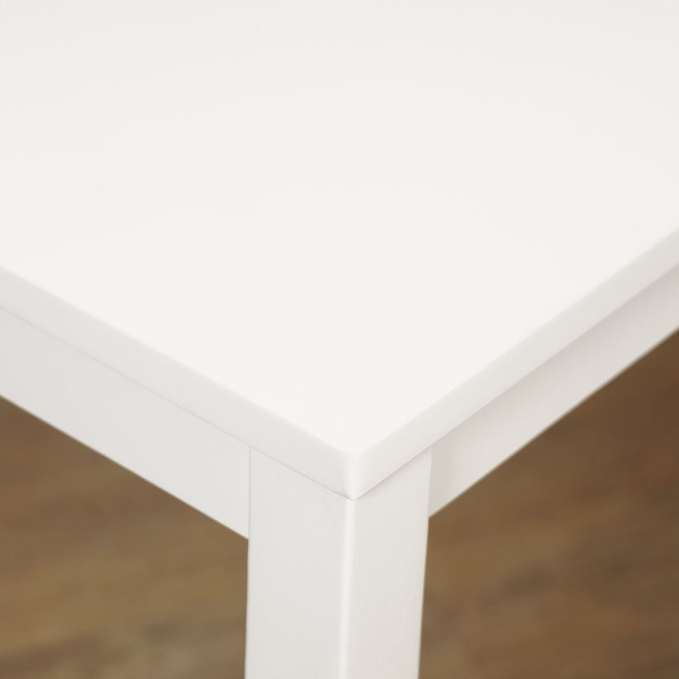 K 幅110cm シンプルなダイニングテーブル 2〜4人用 白 コンパクト 組立簡単 清潔感 モダン コンパクト 作業台 にも MARWIL-DEMENAGEMENTS_CH