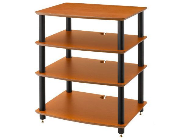 HF04LB 棚板ライトチェリー支柱ブラック HF04シリーズ オーディオラック 支柱長変更可 Sound Magic サウンドマジック