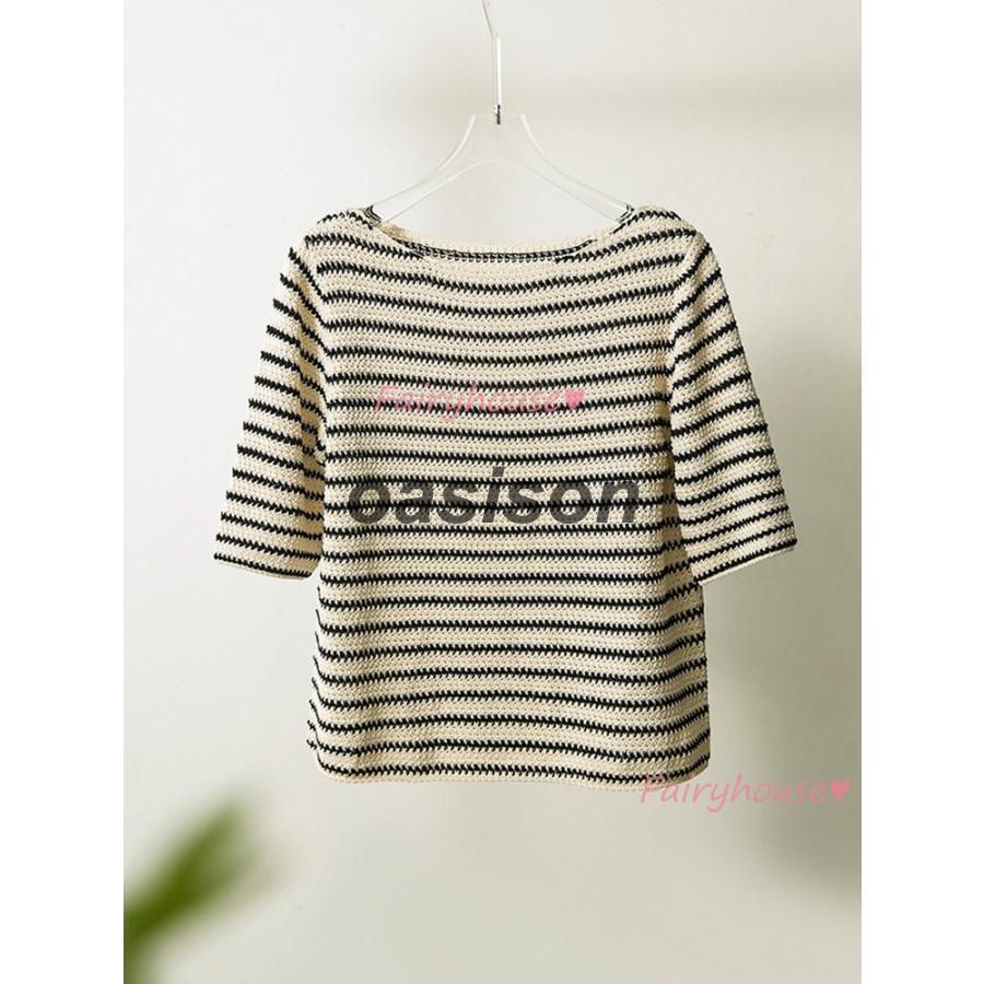 Tシャツ レディース 春夏新作 40代 半袖 ニットトップス ボーダー柄Tシャツ 配色折り襟 レション ショット丈ニットソー 薄手 ゆったりカットソー おしゃれ 大人 楽天市場】Tシャツ レディース 春夏新作 40代 半袖 ニット