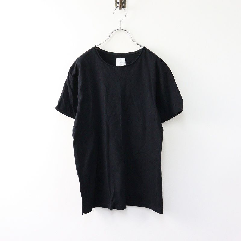 メゾンドソイル オム maison de soil HOMME コットン クルーネック 半袖Tシャツ 1/ブラック 黒 トップス  TEE【2400014029369】 - メルカリ