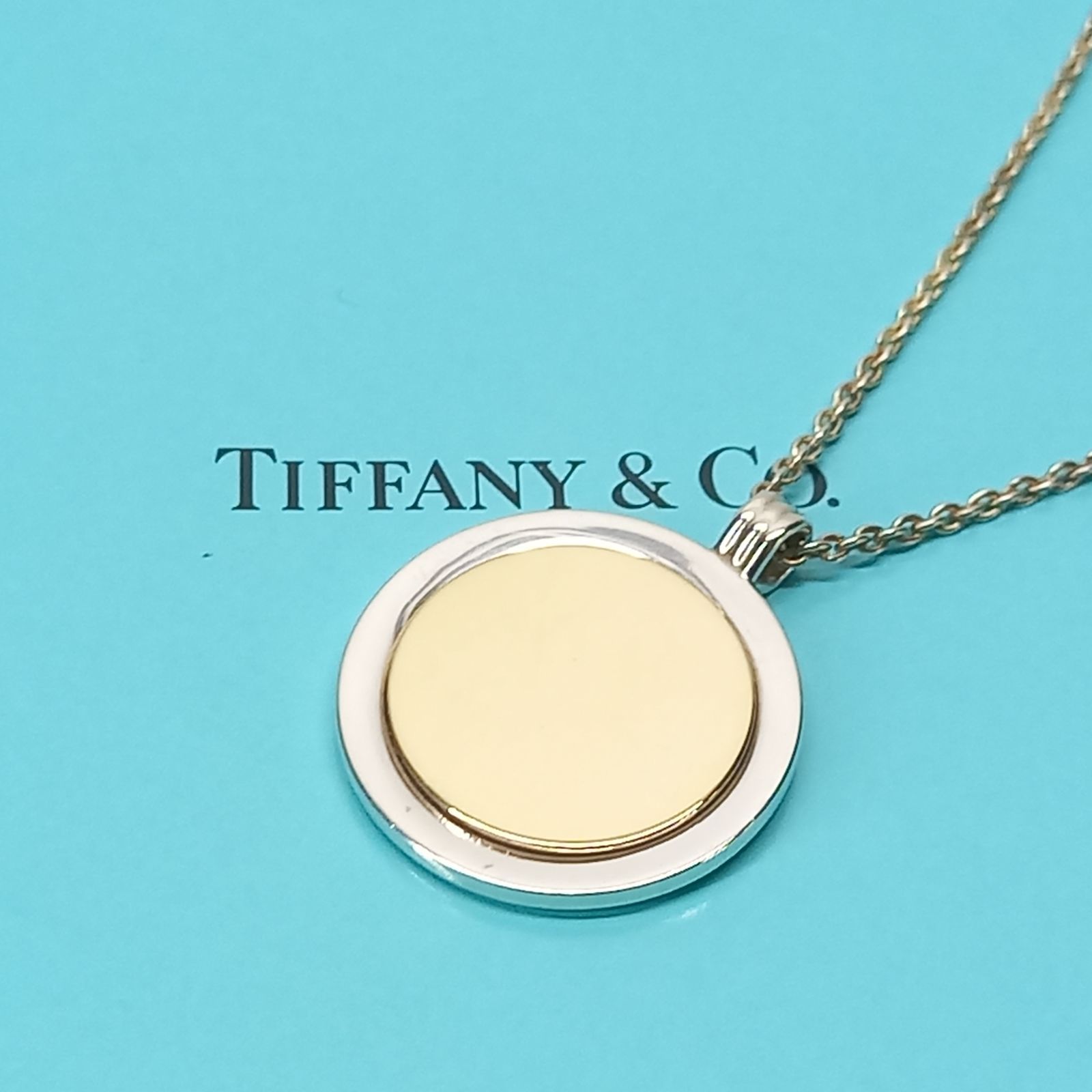 18K コイントップ ネックレス ゴールド＆シルバー TIFFANY＆Co