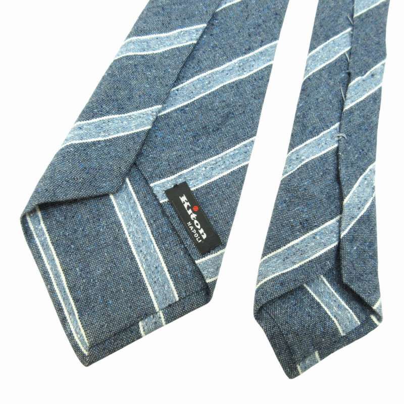 キトン Kiton クワトロピエゲ シルク コットン ストライプ キトン Kiton クワトロピエゲ シルク コットン ストライプ