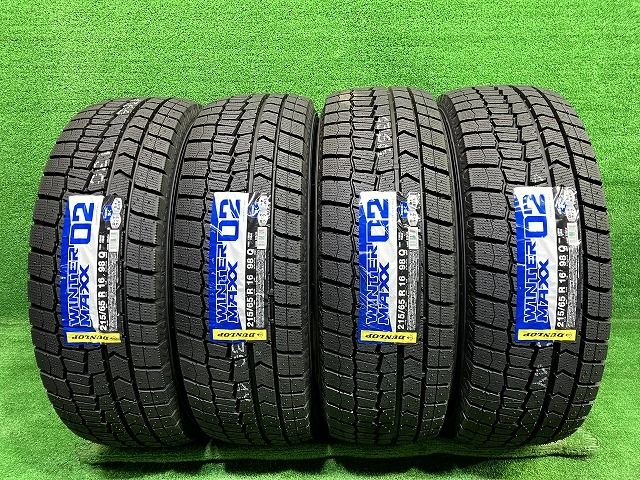 DUNLOP スタッドレス ダンロップ ウインターマックスWM02 215 65R16 4本 9ミリ