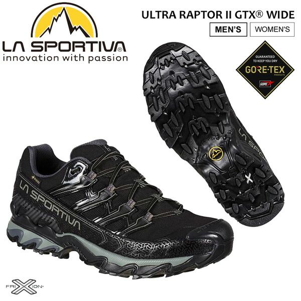 スポルティバ LA SPORTIVA ウルトララプター2 WIDE GTX UltraRaptor2 Wide GTX ブラック クレイ トレッキングシューズ アウトドア