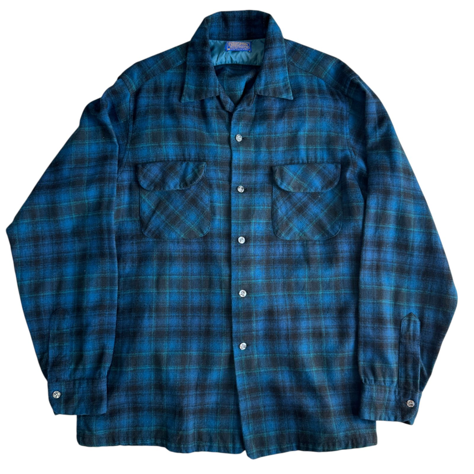 Pendleton オンブレブルーブラックシャドーチェック