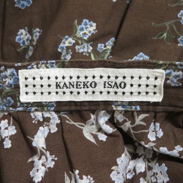 anc カネコイサオ KANEKO ISAO スカート 焦げ茶 花柄 ロング フレア