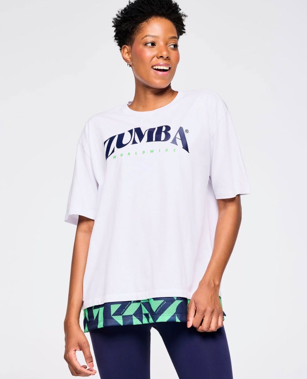 Zumba Out Loud Men's Crew Neck Tee With Double Layered Hem