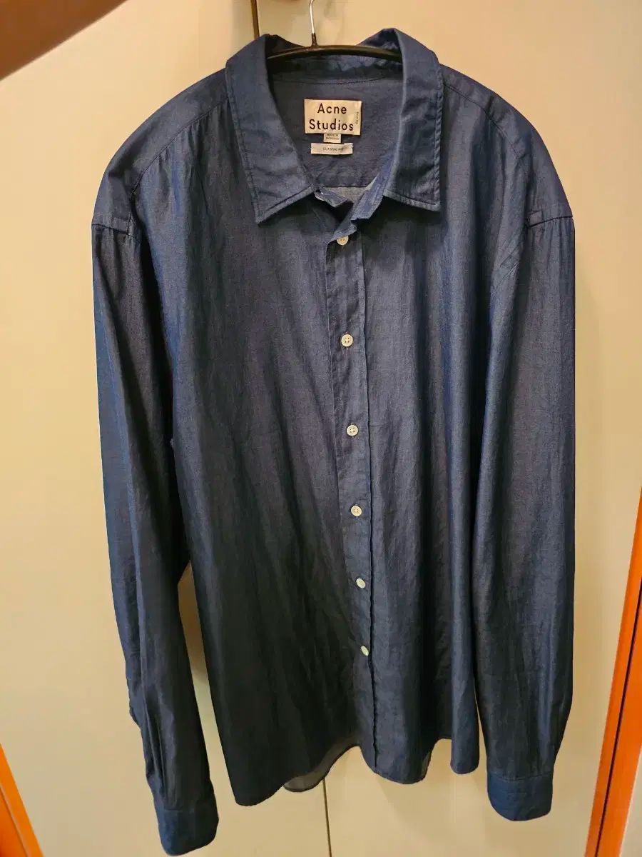 Acne Studios アクネストゥディオズ ジェフリーデン シャツ ネイビー 50