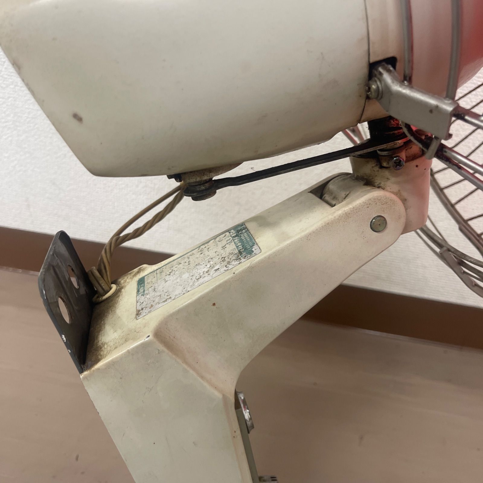 SANYO EF-6DK 壁掛け扇風機 昭和レトロ 希少 赤羽 赤プロペラ サンヨー