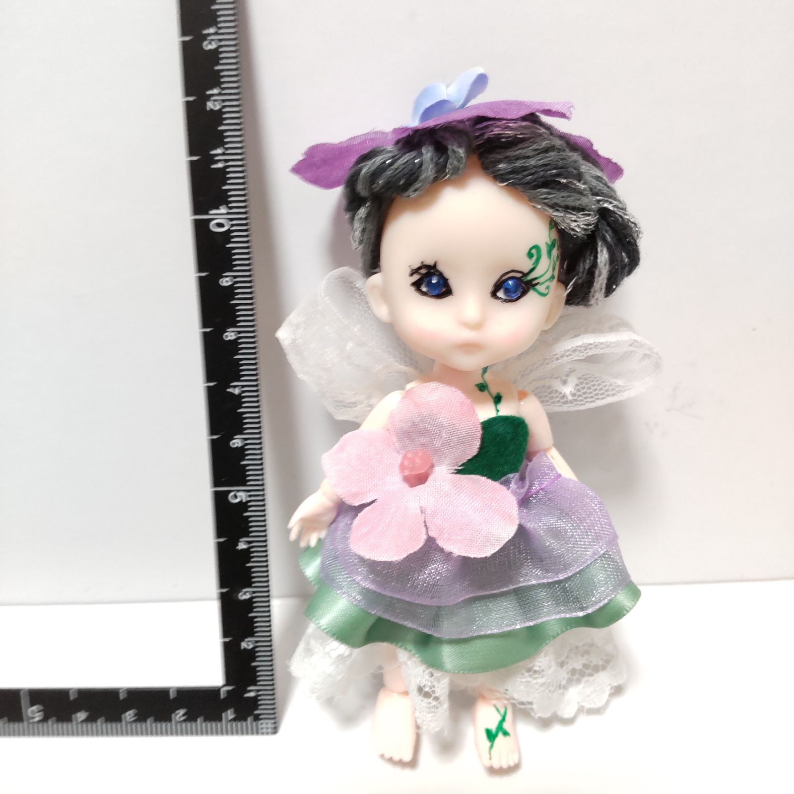 あじさい アートドール ハンドメイド ぬいぐるみ 紫陽花のこ