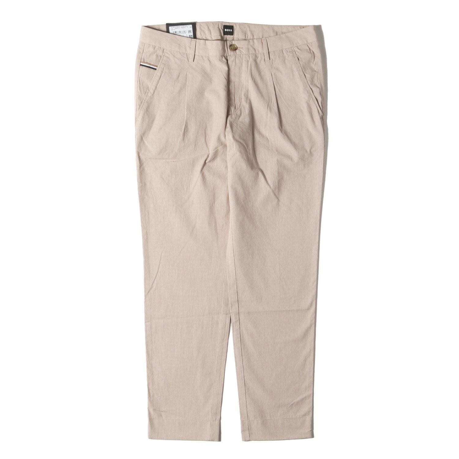 HUGO BOSS ベージュ チノパン 46サイズ 新品】HUGO BOSS ヒューゴボス パンツ サイズ:46 / 現行モデル
