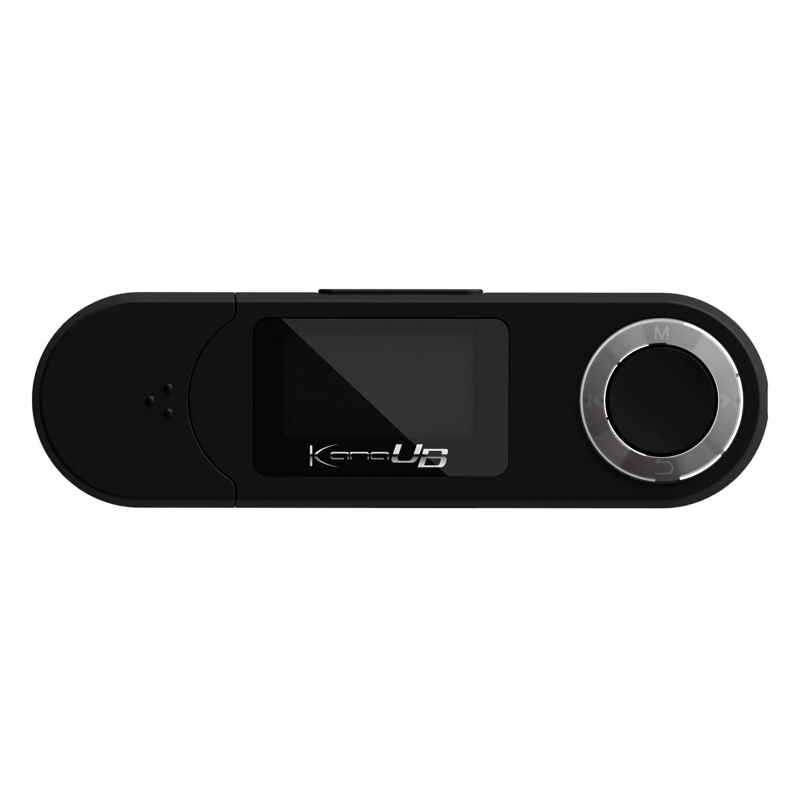 グリーンハウス MP3プレーヤー 16GB USB充電式 直接挿せる ボイスレコーダー ラジオ ワイドFM 録音可 音楽 ブラックGH-KANAUBS16-BK ブラック