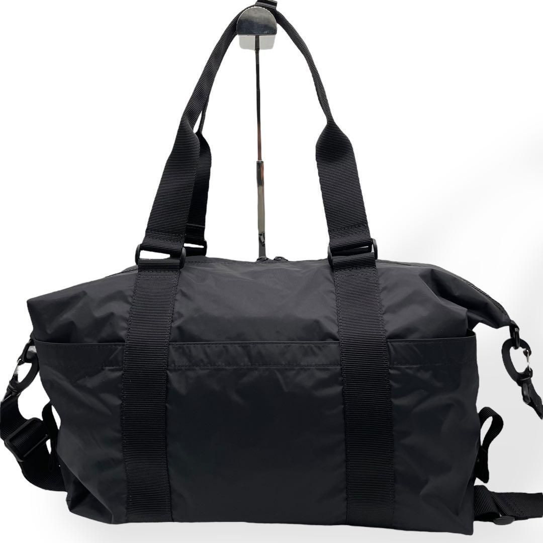 【美品】agnes b. VOYAGE ボストンバッグ 2way  ナイロン 極美品 agnes b. VOYAGE 2way ボストンバッグ ナイロン 黒