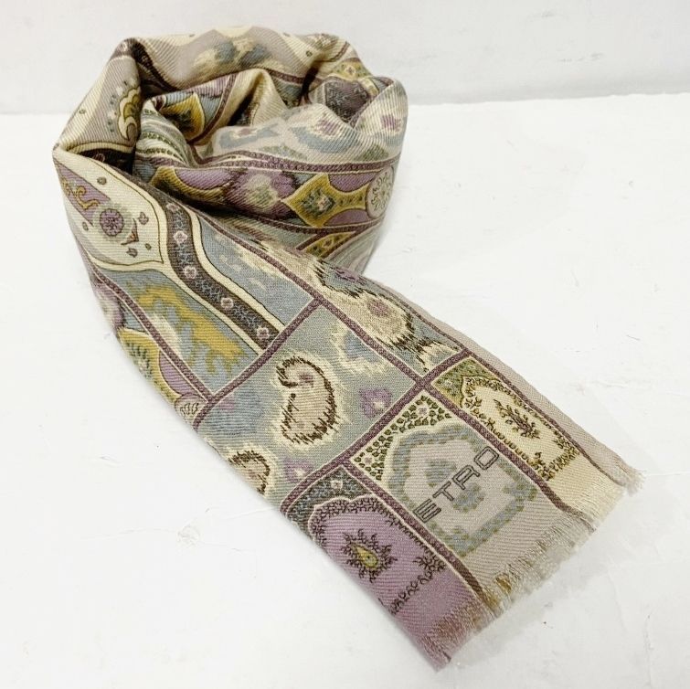 楽天市場】□美品□ETRO エトロ 大判 ストール ショール