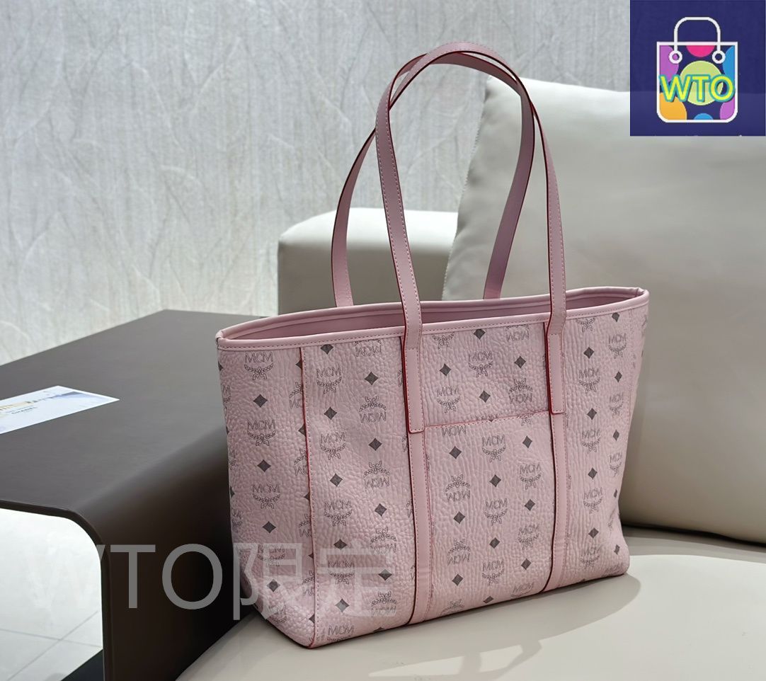 McM様 MCM Visetos and Red Leather Tote Bag – JDEX Styles