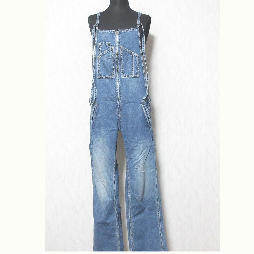 美品 JOHNBULL ジョンブル デニム フレンチサロペット オールインワン