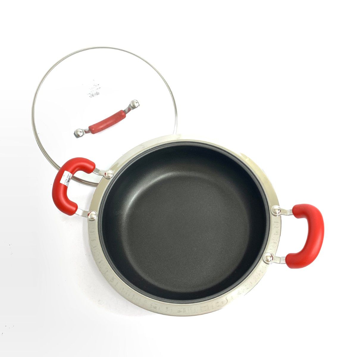 未使用品 マイヤー ホットポット 鍋 箱付 24cm レッド