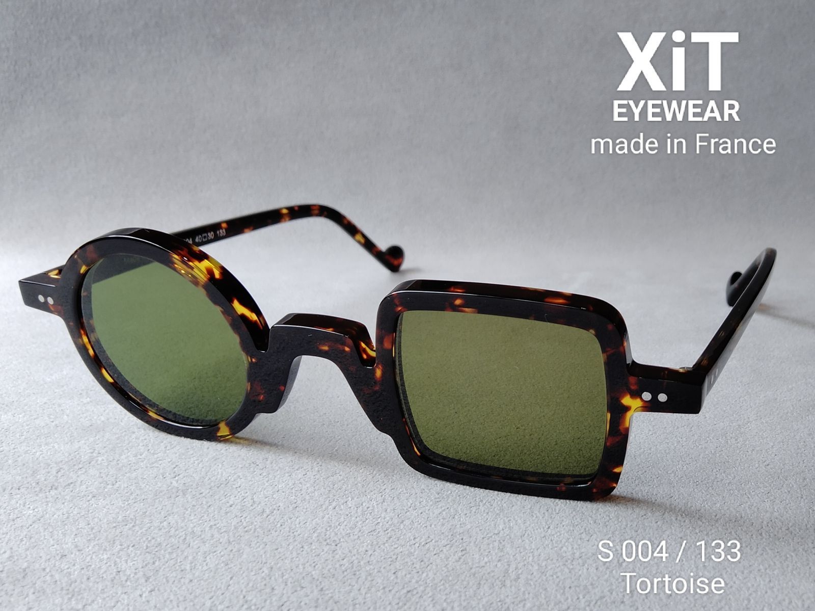 Limited Sunglasses】丸四角メガネ〇□ XiT eyewear（エックスアイティ）「 S 004 / 133」 TORTOISE  オールアセテート生地バージョン サングラス - メルカリ