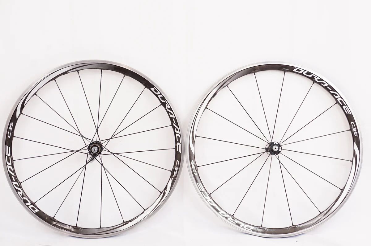 m*o様 shimano DURA-ACE WH-9000 C35 ホイール シ Shimano Dura-Ace WH-9000 C35 Carbon Road Wheelset - Tubular
