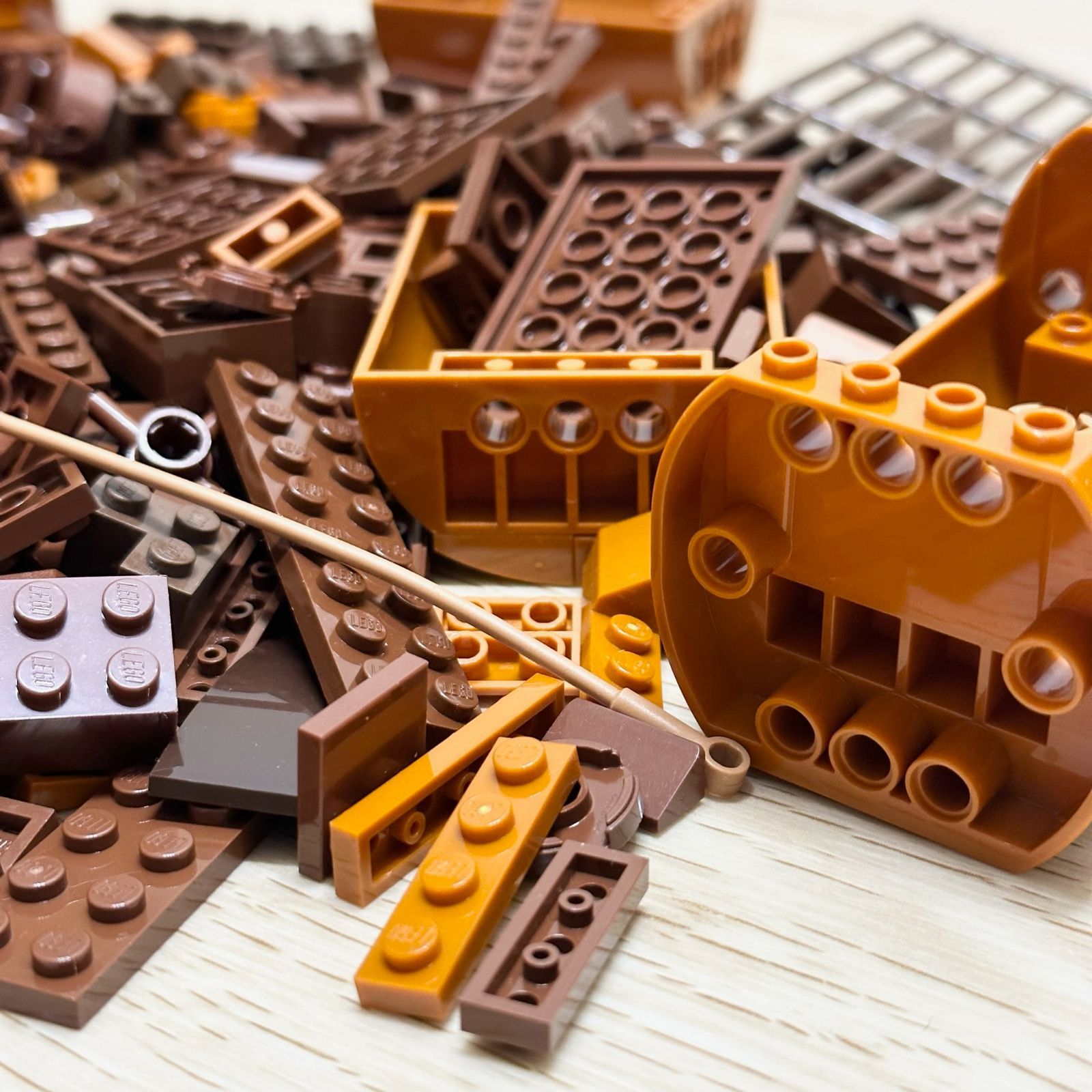 LEGO レゴ ブラウン系 中古 パーツ シリンダー プレート