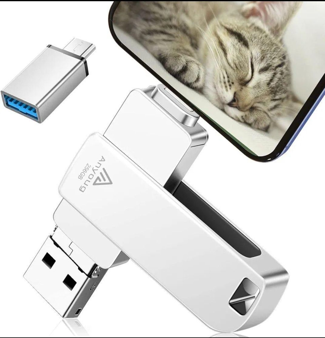 【100%新品，豊富な】 256GB usbメモリ OTG高速４in1 Phone usbメモリー USBメモリ