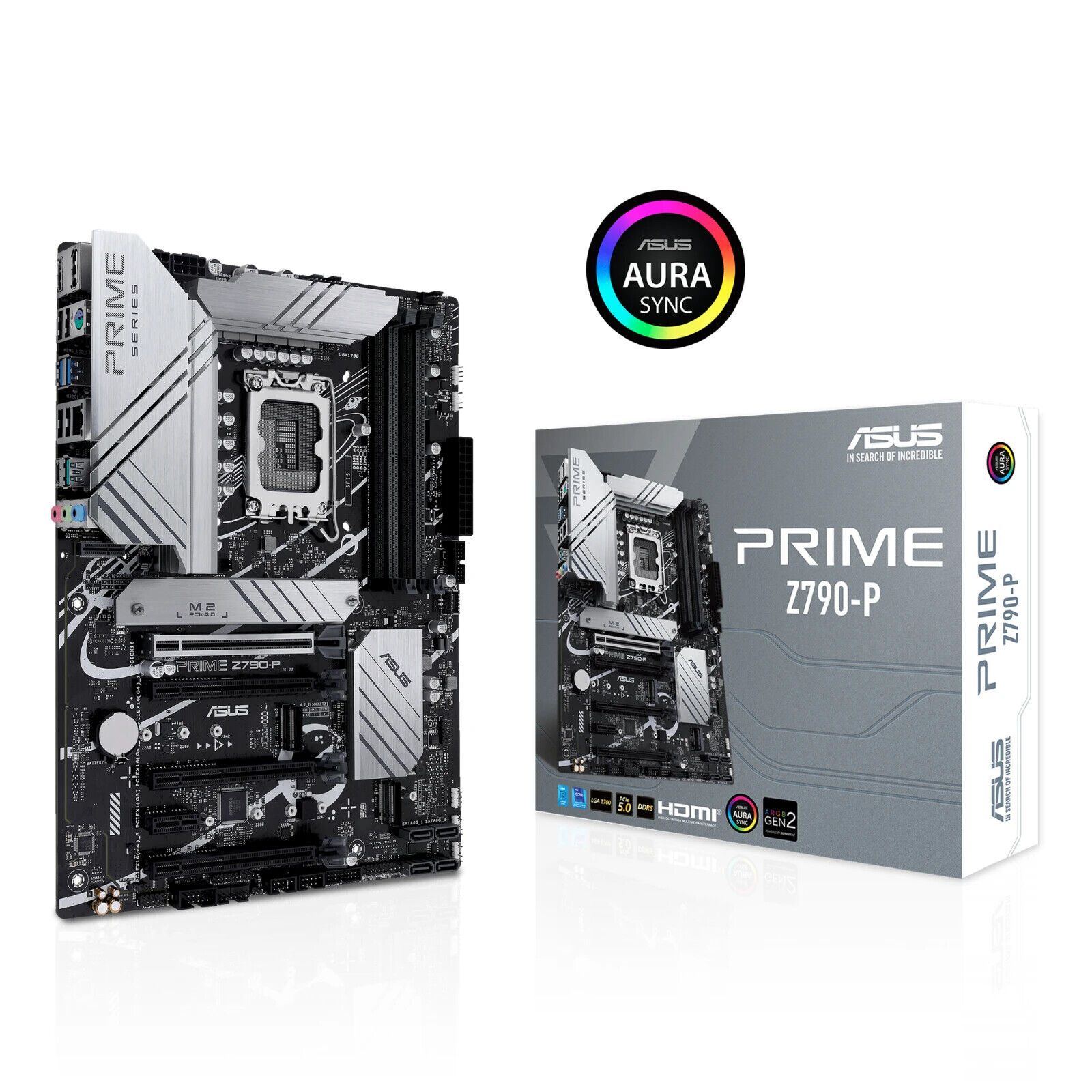 ASUS PRIME Z790-P LGA 1700 ATX マザーボード PCIe 5.0 DDR5 HDMI DP 