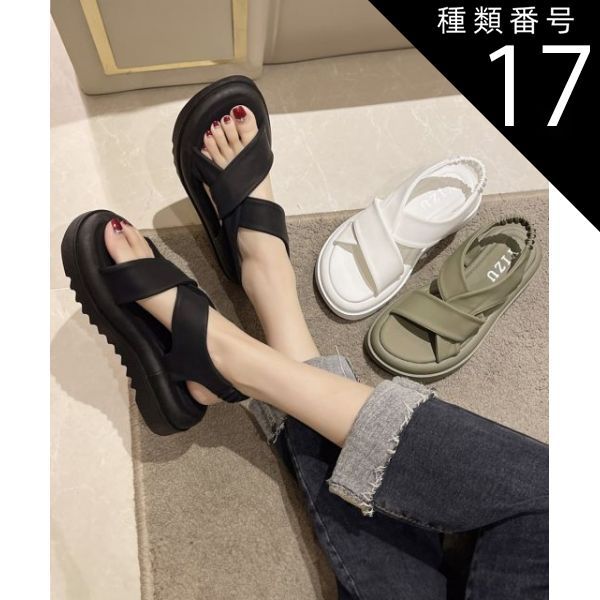 種類17:ホワイト/24.5 サンダル レディース 厚底 歩きやすい 痛くない 春 夏 トラベル プール 海 スポサン ビーチサンダル 美脚 旅行 大人 上品 シンプル キレイめ おしゃれ かわいい カジュアル 20代 30代 40代 50代 送料無料