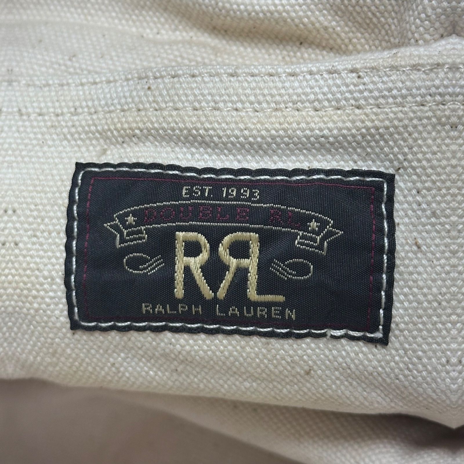 参考上代31900円 未使用品 RRL キャンバス ロゴ マーケット