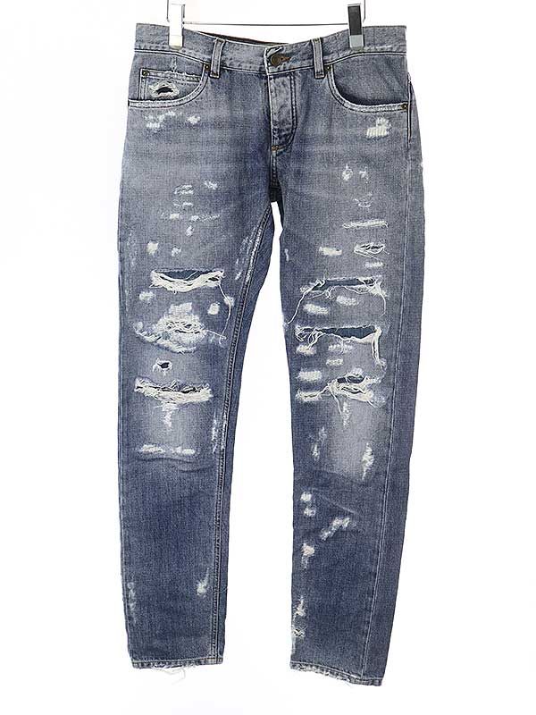 ドルチェ&ガッバーナ ハードクラッシュ デニム 19AW 46 ドルチェ&ガッバーナ ハードクラッシュ デニム 19AW 46