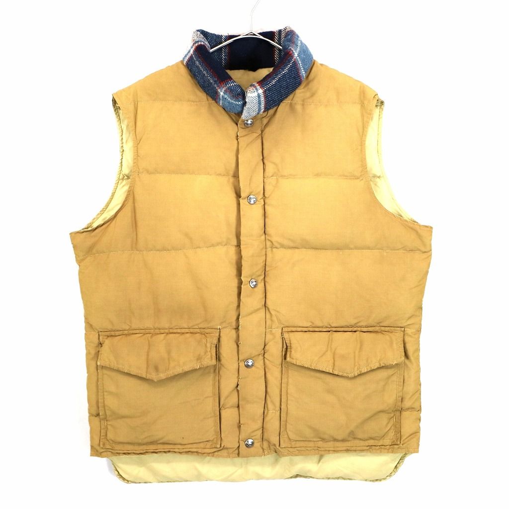 Woolrich ウールリッチ ナイロンダウンベスト オレンジ 70s 80s USA製 