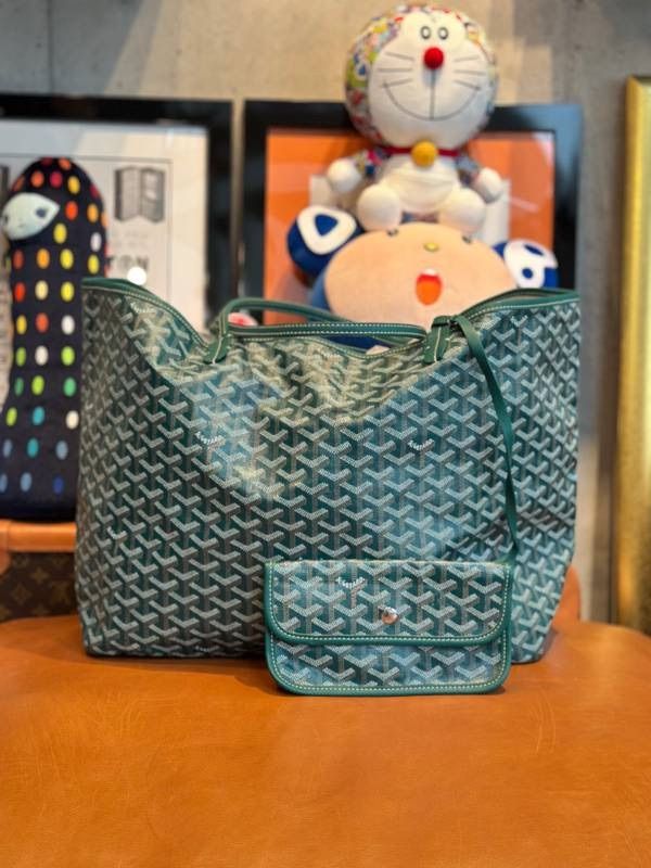 Goyard グリーン トートバッグ 無地 グリーン（緑）系 GOYARD(ゴヤール) バッグ・カバン(メンズ