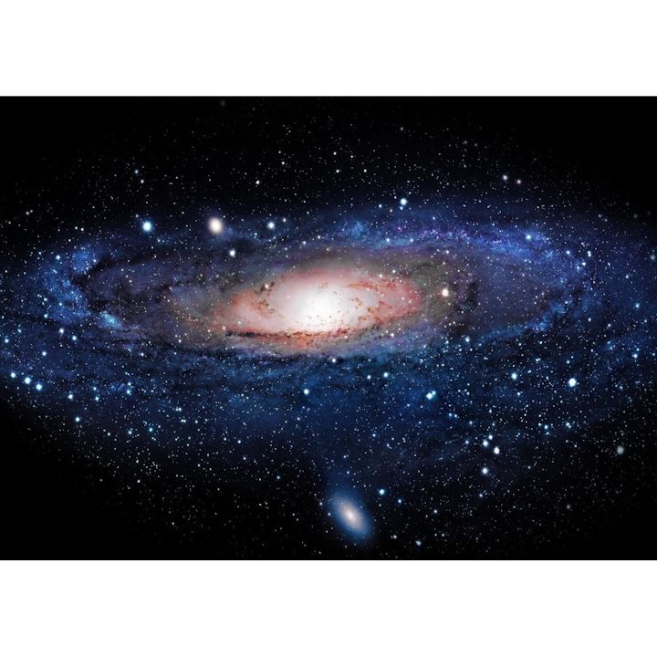 絵画風 壁紙ポスター (はがせるシール式) 銀河 ギャラクシー 渦巻銀河 Milky Way 星団 星雲 ブラックホール 宇宙 天体 神秘 キャラクロ SPC-018A2 (A2版 594mm×420mm) ＜日本製＞ ウォールステッカー お