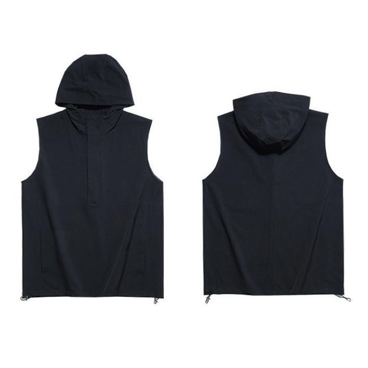 フード付 ノースリーブTシャツ サマーベスト メンズ 韓国 n1914 20657_1.jpg