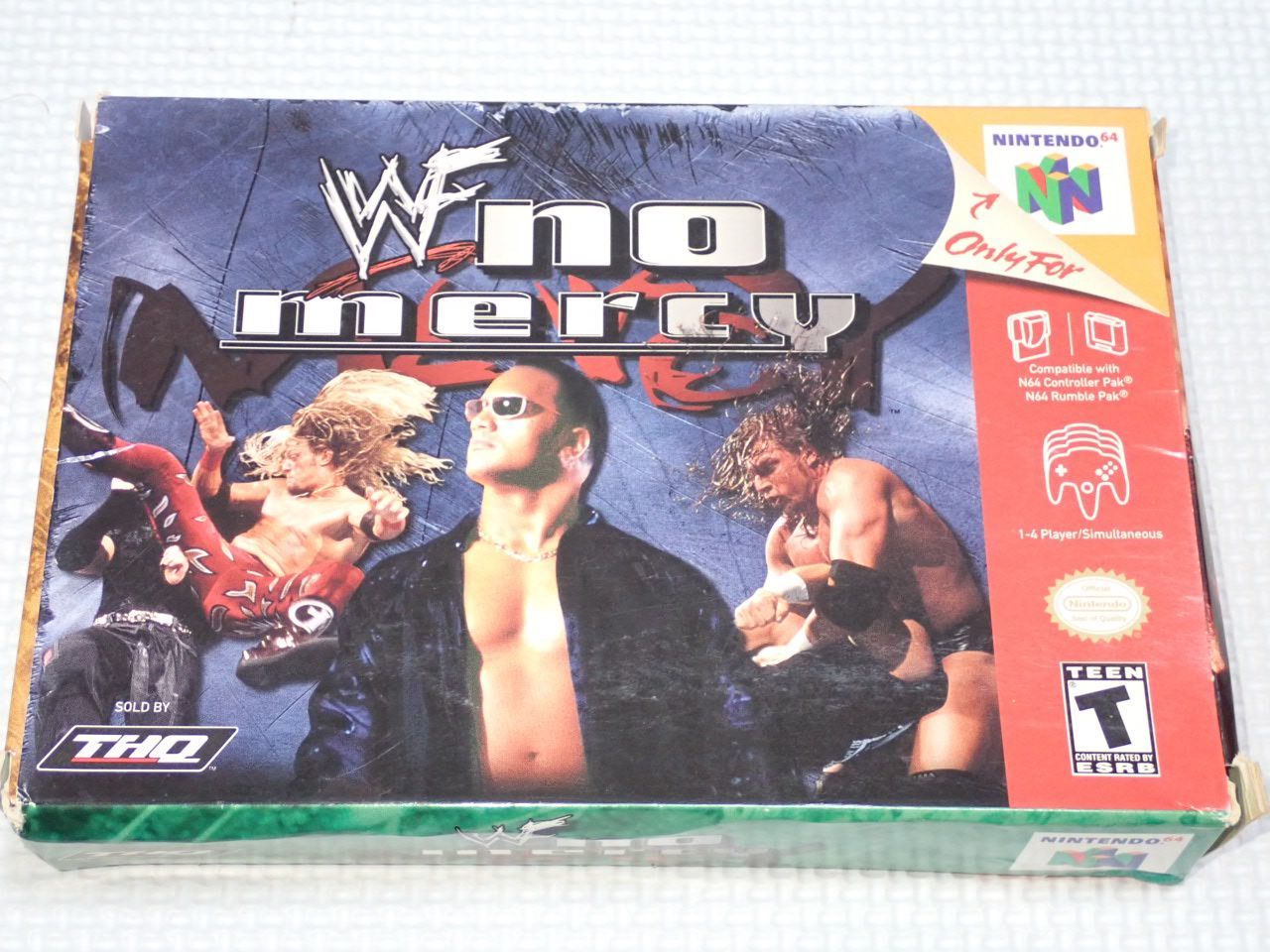 NINTENDO 64 - N64★WWF NO MERCY 海外版 北米版 端子清掃済 N64☆WWF NO MERCY 海外版 北米版 端子清掃済☆箱付・説明書付