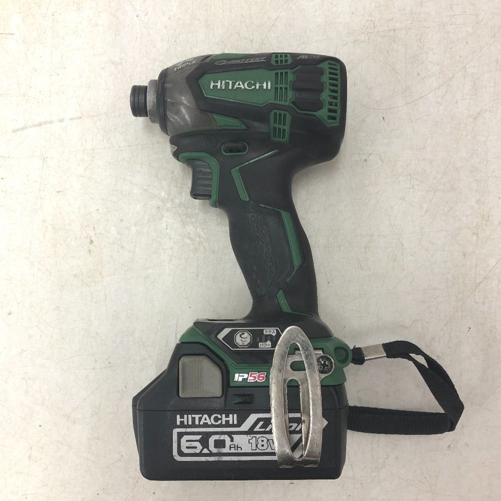 日立工機 HiKOKI 18V 6.0Ah コードレスインパクトドライバ ケース 充電器 バッテリ2個セット WH18DDL2 2LYPK L
