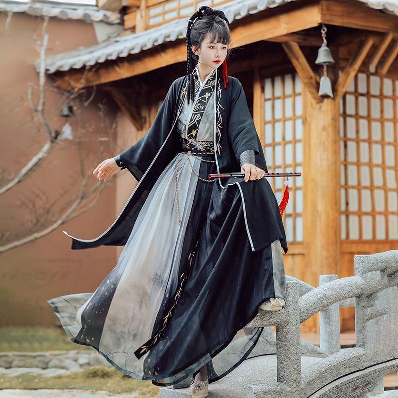 HF-261 漢服 コスプレ ワンピース 唐装 仙女服 中華風 コスプレ衣装 刺繍 可愛 民族風 制服 女装 舞台衣装 キャラクター衣装 学園祭 文化祭 雰囲気 お呼ばれ イベント 大人 舞台 新年会