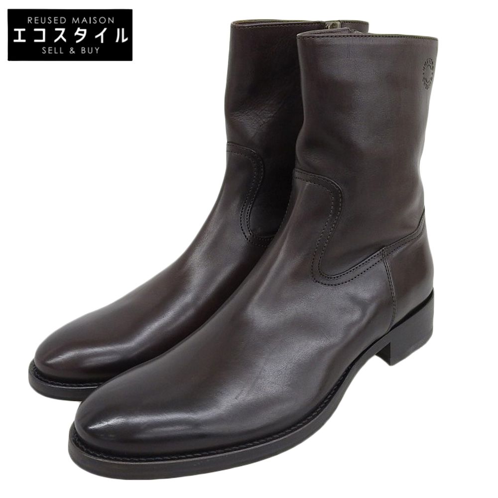 BUTTERO ブッテロ サイドジップブーツ size42ダークブラウンB825 中古・古着通販】BUTTERO (ブッテロ) サイドジップブーツ