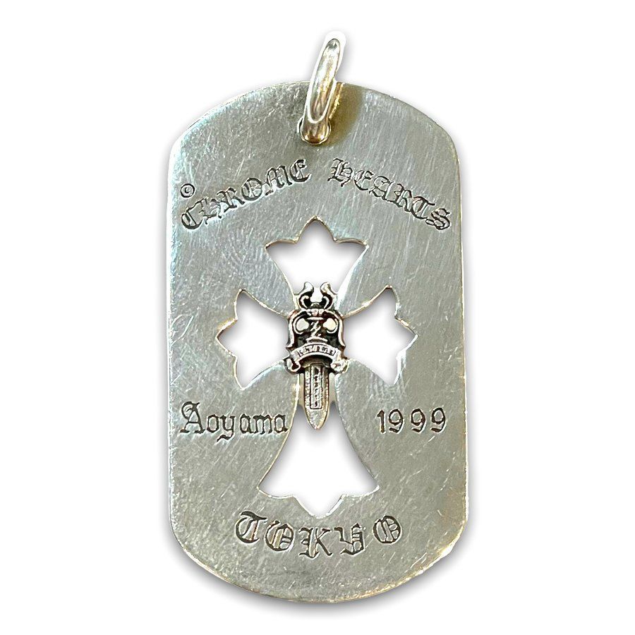 CHROME HEARTS 1999年 青山OPEN記念 ラージドッグタグ - メルカリ 