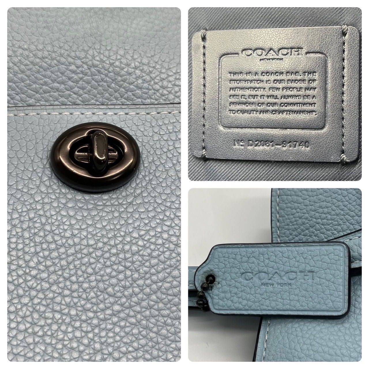 希少色<!-利用不可文字-!>COACH ショルダーバッグ ローラ キャリー 