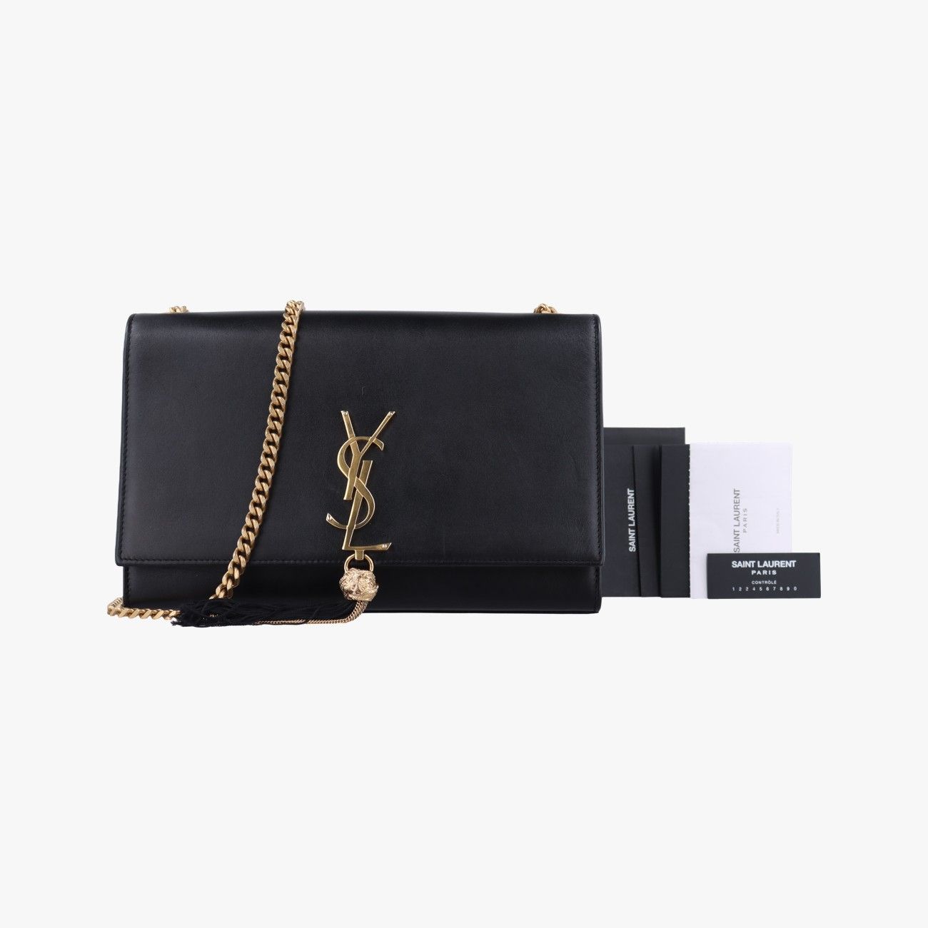 イヴサンローランYves Saint Laurentケイトブラックレザー