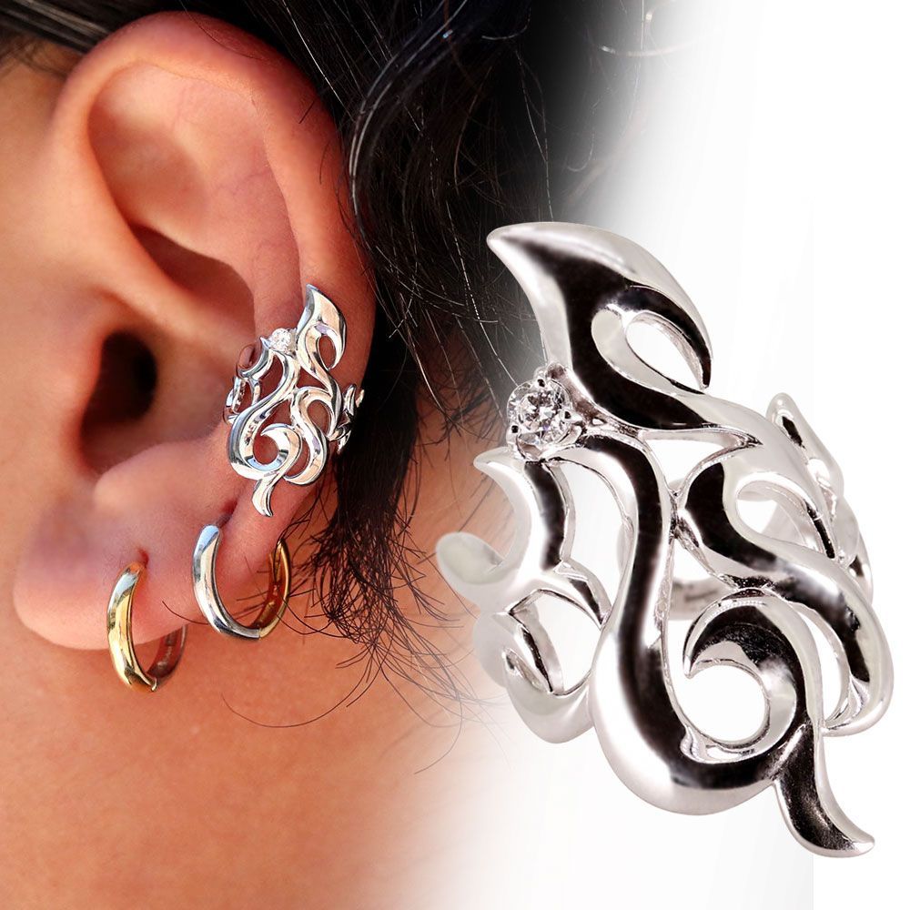 ビンテージシルバーピアス30年以上前ストーンズコンサートで刻印あり6g