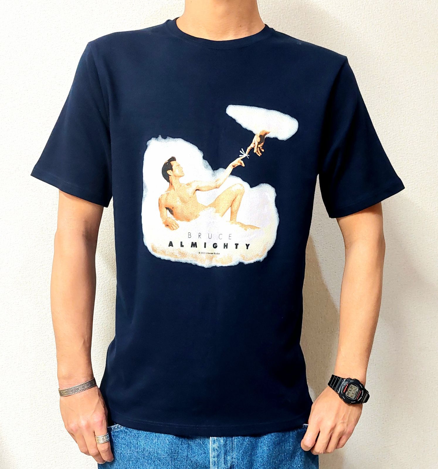 00's BRUCE ALMIGHTY プロモ Tシャツ ジムキャリー XL - メルカリ