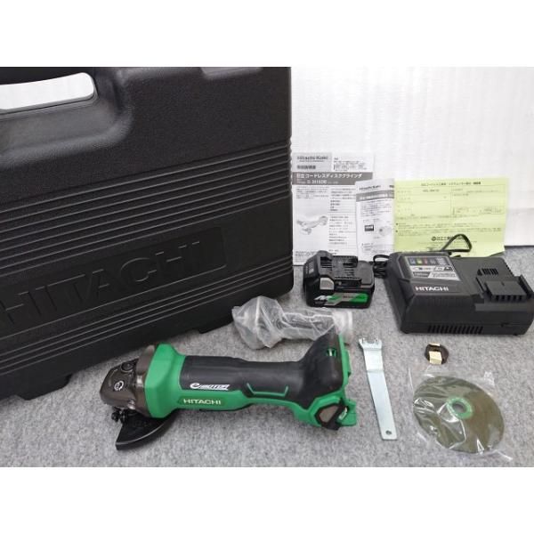 ♥品 日立 コードレスディスクグラインダ G3610DB XP 100mm 36V マルチボルト 電池 充電器 ケース付 HITACHI Koki