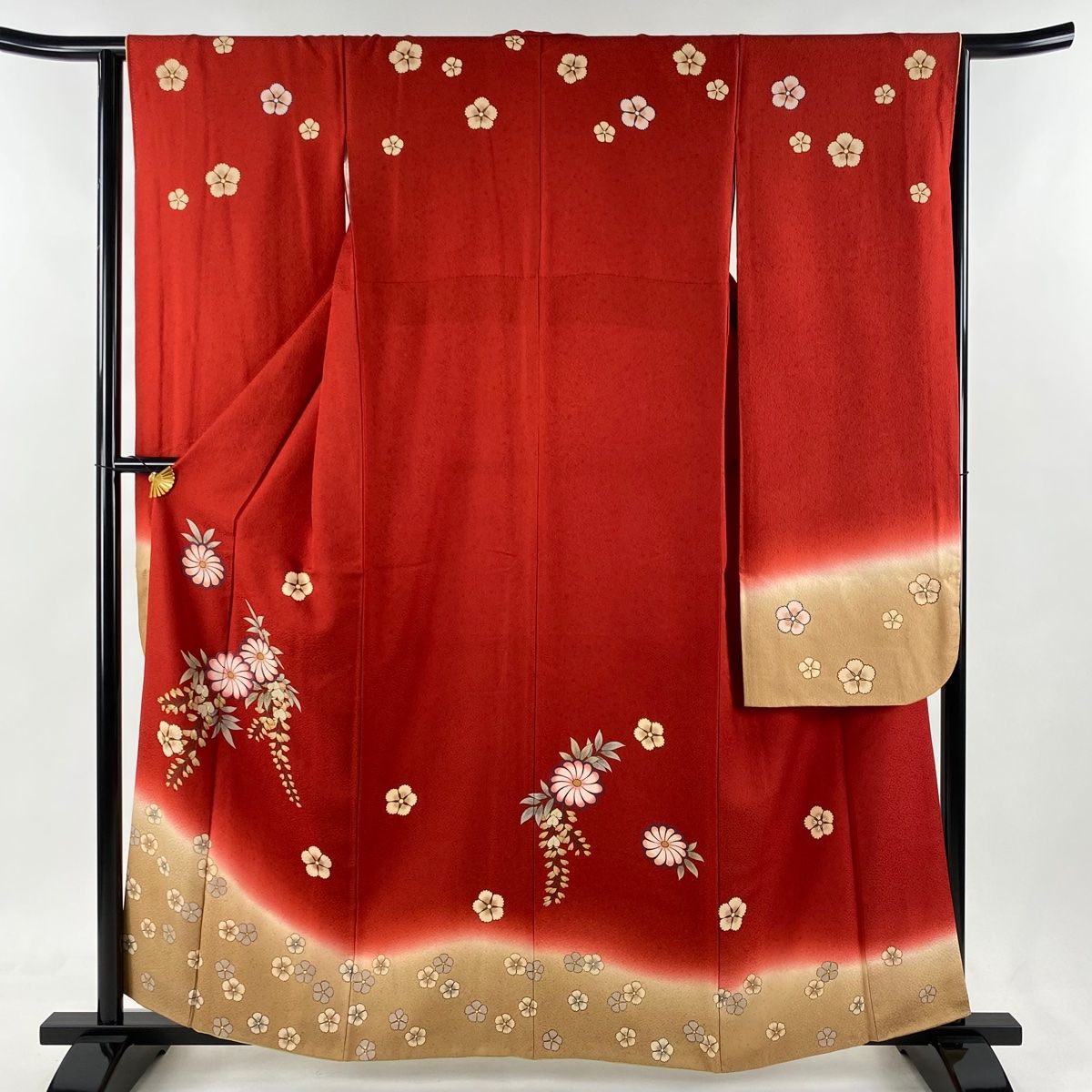 振袖 身丈157.5cm 裄丈66.5cm 正絹 美品 逸品 【中古】（振袖 身丈  