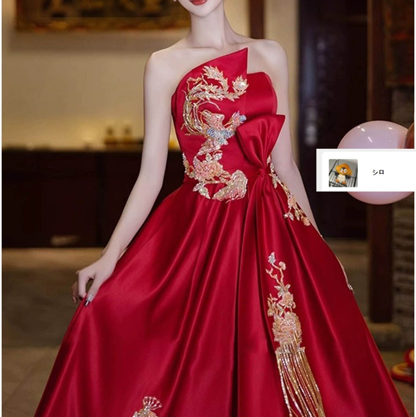 レッド 赤色 ワンピース ドレス 未使用新品 新品?未使用】カラードレス