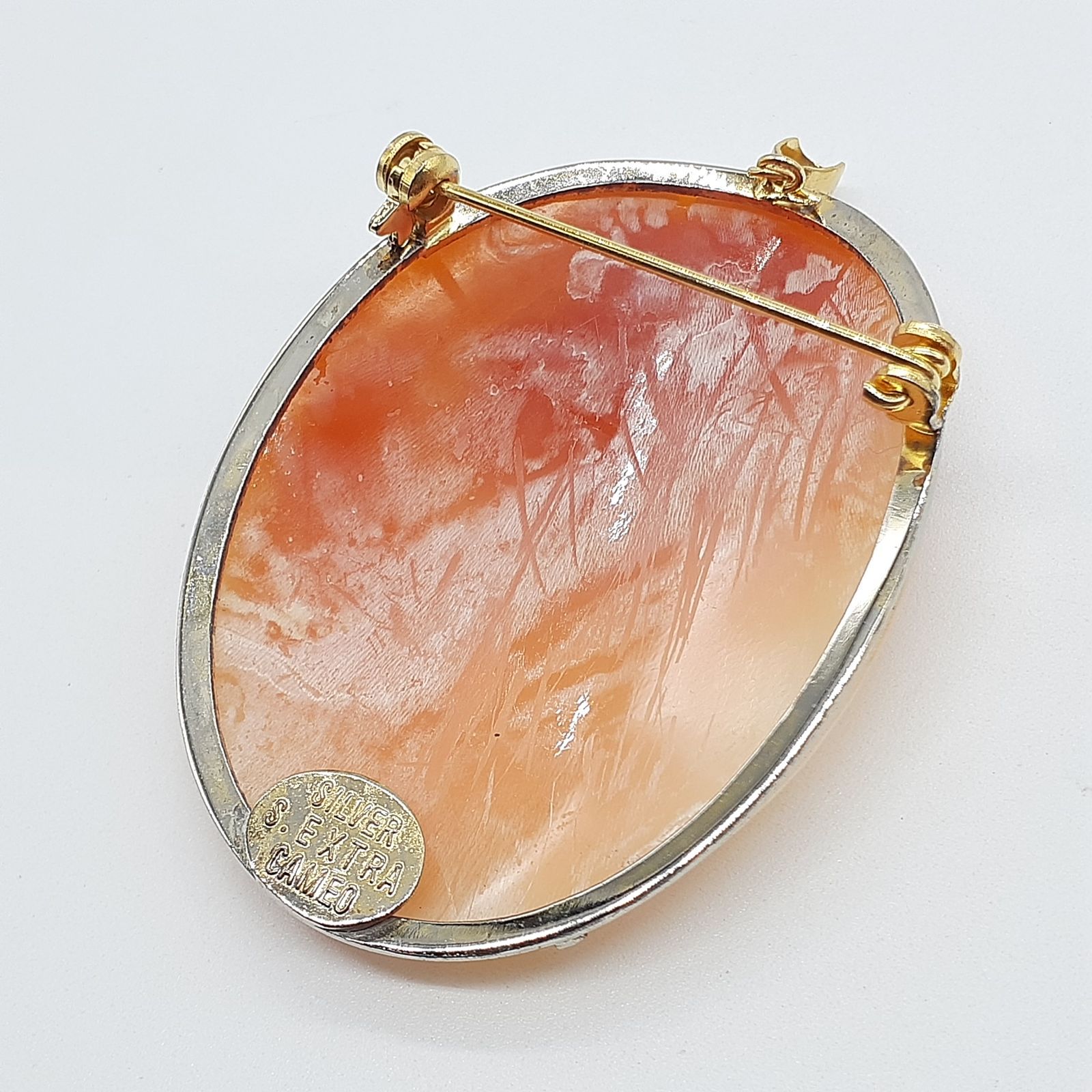 ブローチ ネックレス ペンダントトップ チャーム シェルカメオ