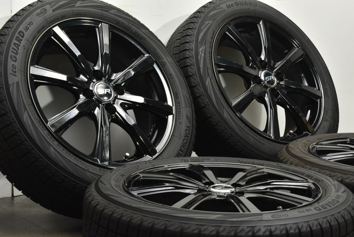 バリ溝 ストレンジャー 16in 6J 40 PCD100 ヨコハマ アイスガード iG70 175 60R16 フィールダー アクア ヤリス フィット ノート