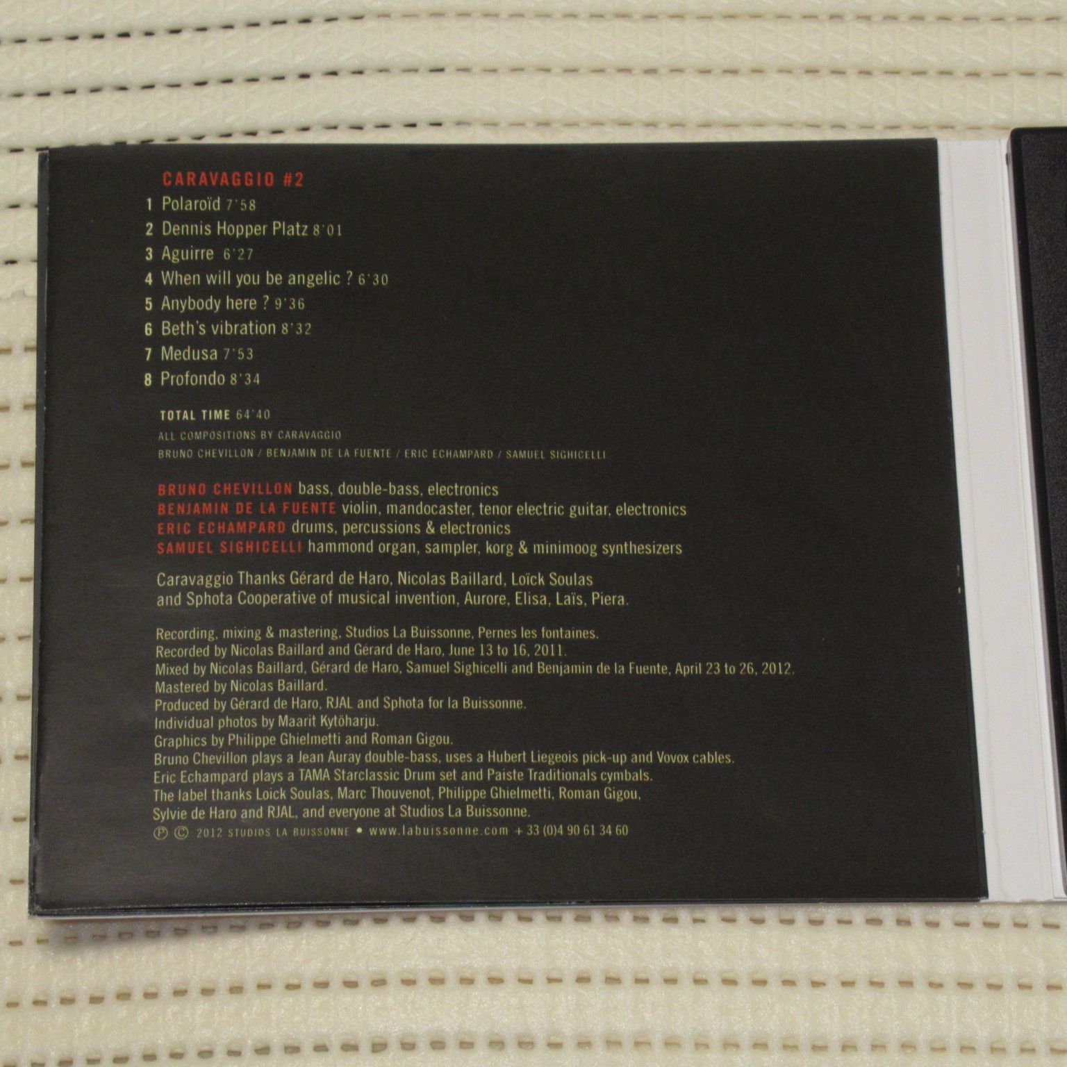 CD CARAVAGGIO CARAVAGGIO #2 デジパック MADE IN FRANCE RJAL397016 