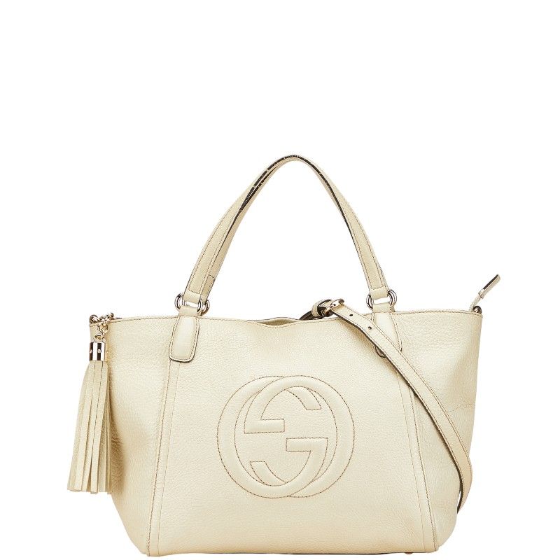 グッチ ソーホー ハンドバッグ ショルダーバッグ 2WAY 369176 ベージュ 
